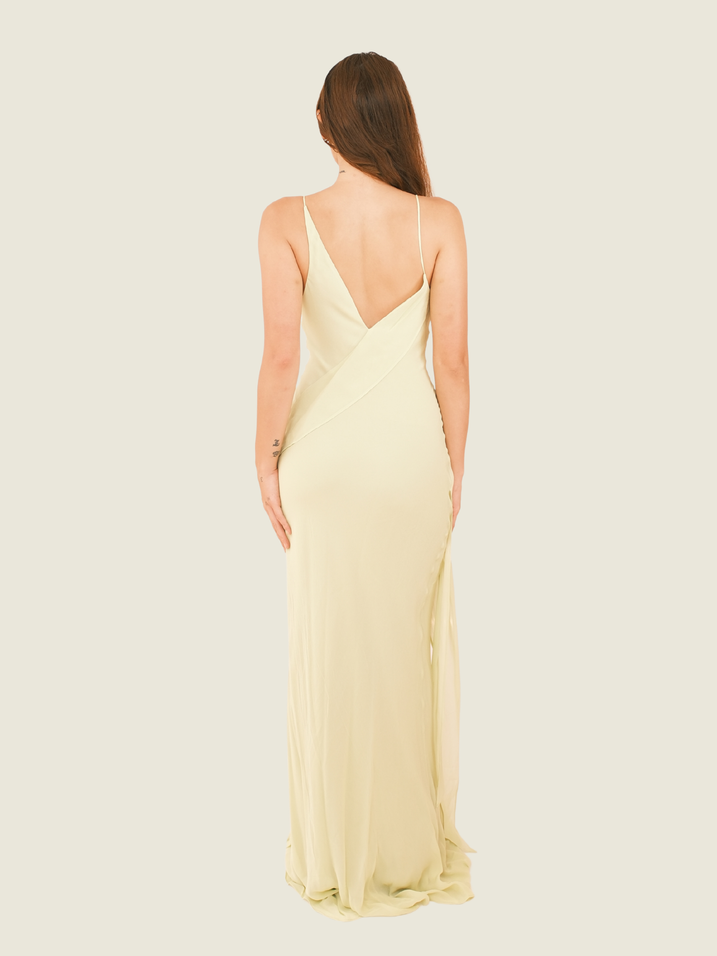 Bec + Bridge Asymmetrical Maxi Dress in Wasabi