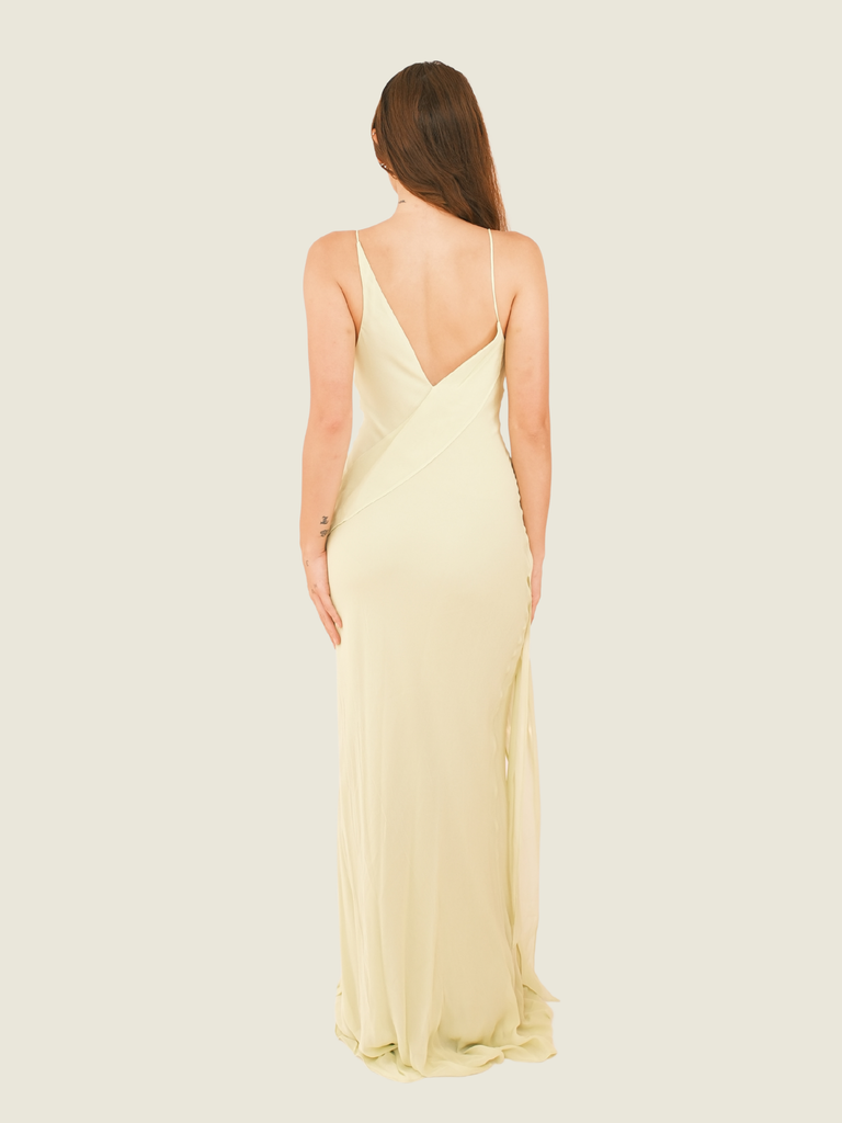 Bec + Bridge Asymmetrical Maxi Dress in Wasabi
