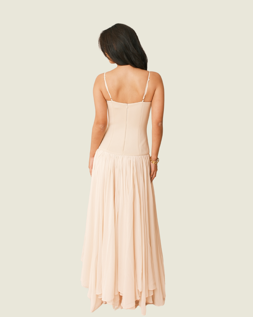 DoubleWoot Beige Midi Dress