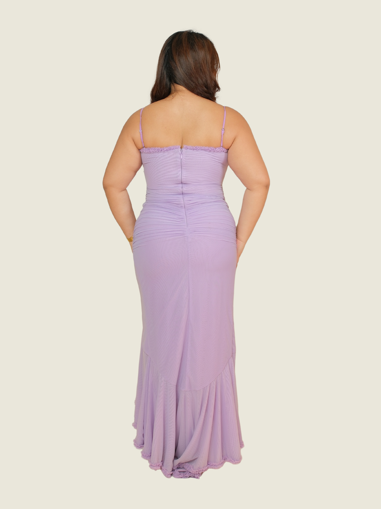 House of CB Mesh High Low Dress