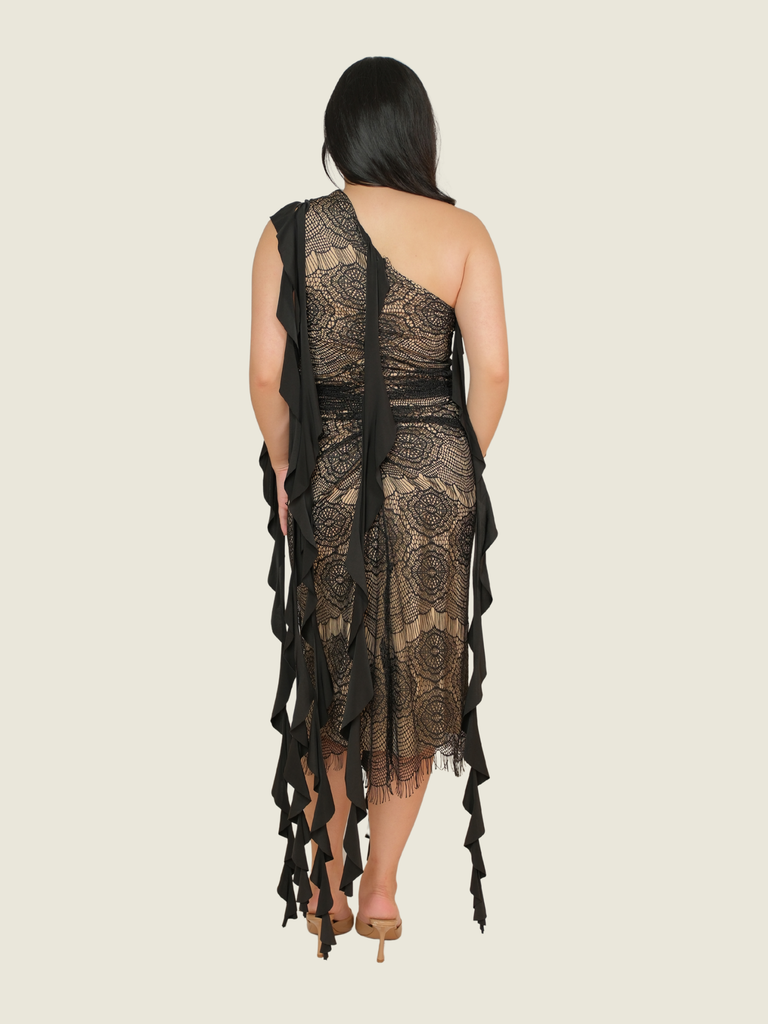 Just Bonita Black Lace Dress