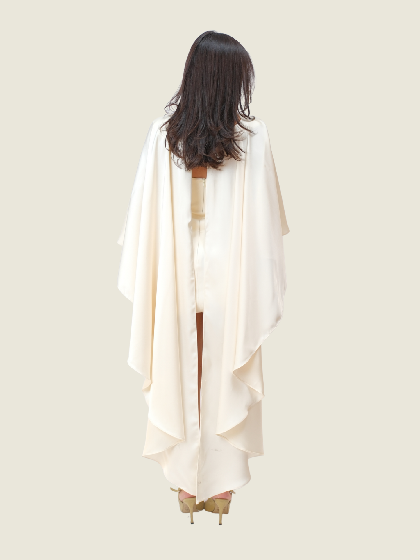 Kisserine Zephyr Mini Dress with Cape