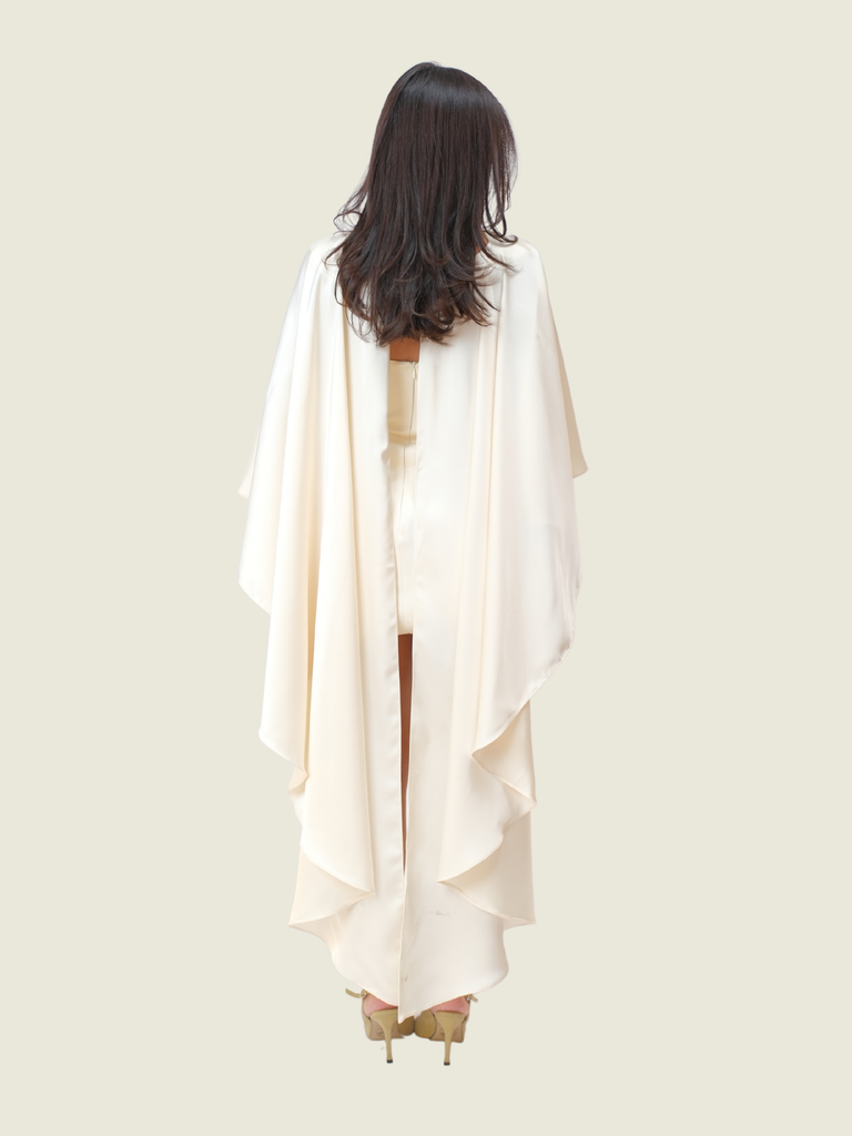 Kisserine Zephyr Mini Dress with Cape