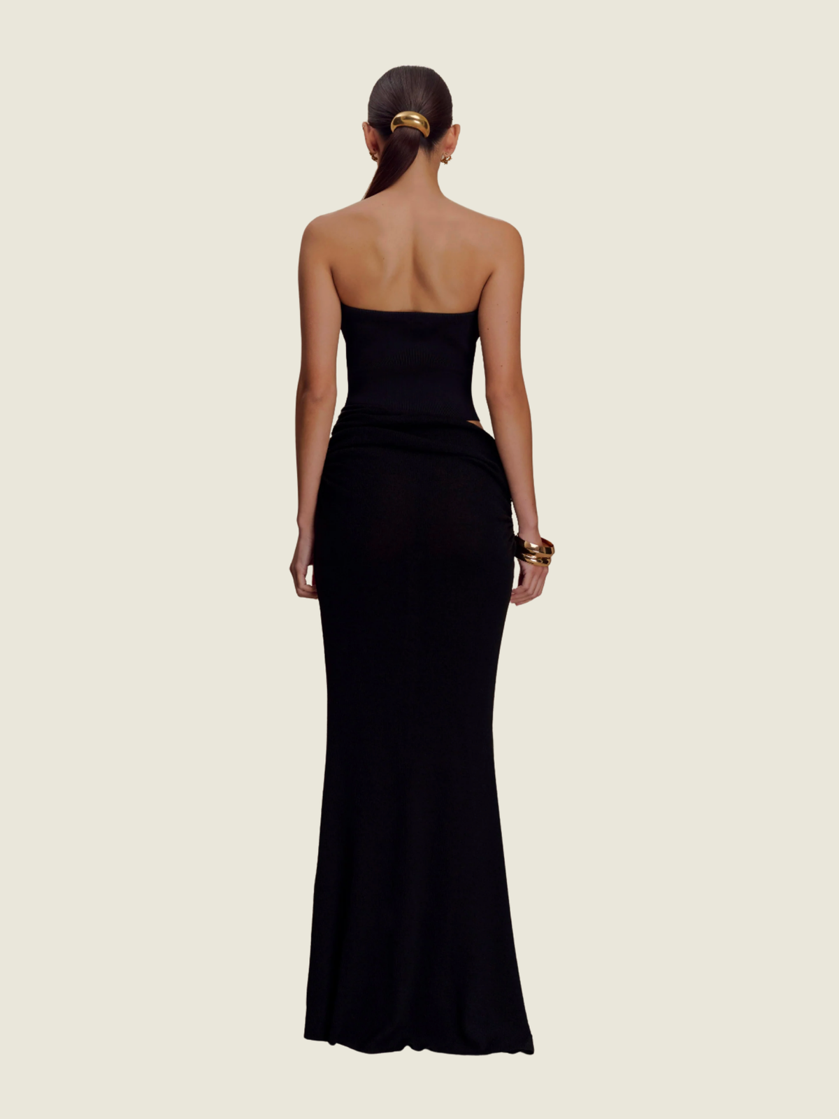 Meshki Jasiel Strapless Knit Maxi Dress