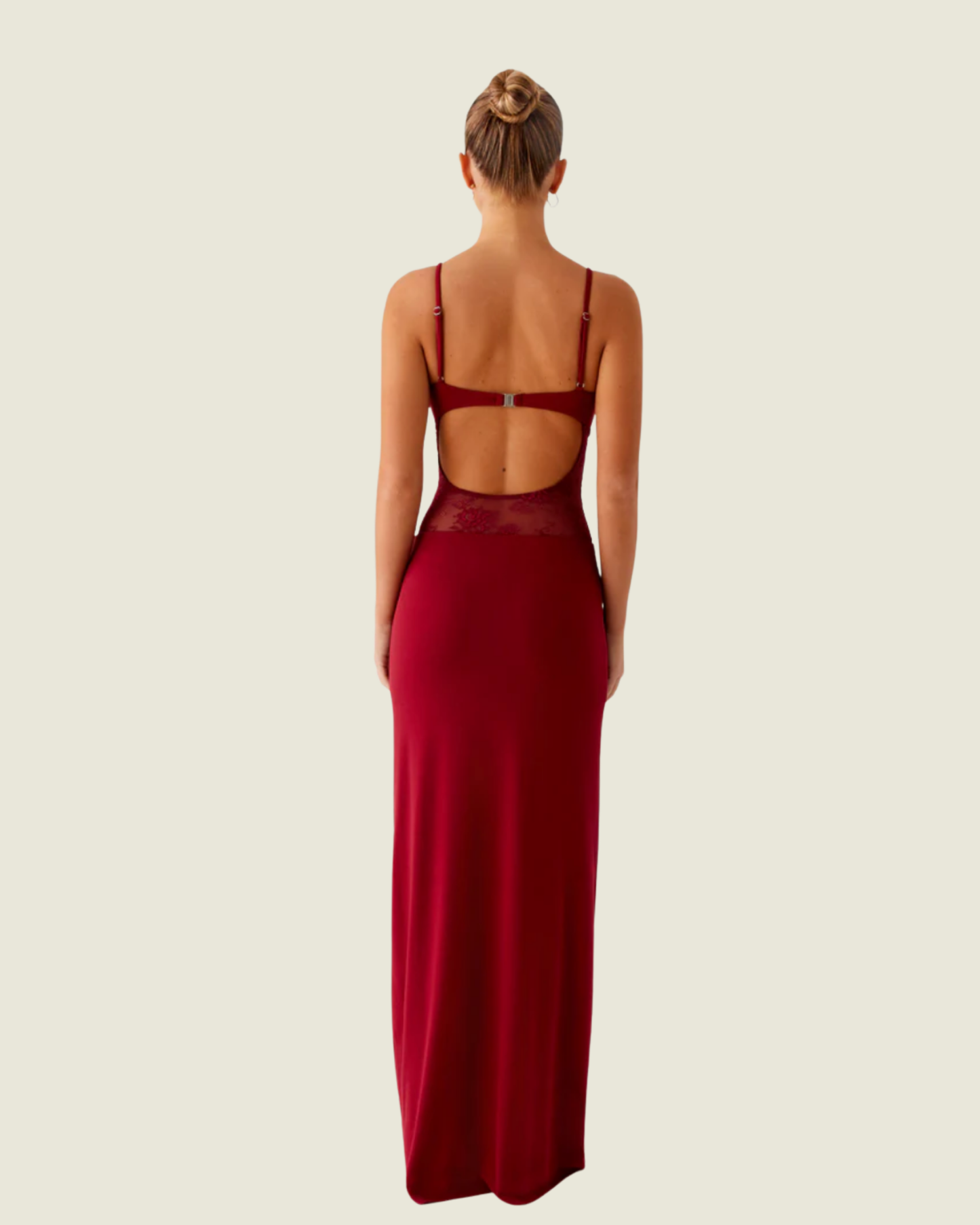 Peppermayo Exclusive Envy Maroon Maxi Dress