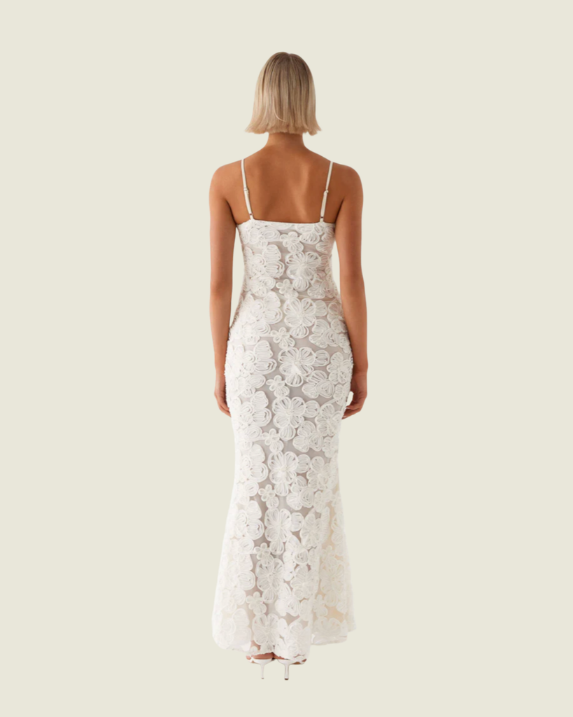 Peppermayo Exclusive That Girl Ivory Maxi Dress