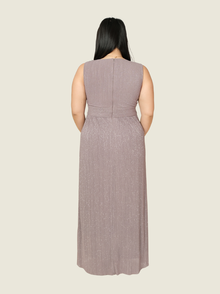 R&M Richards Mauve Gown with Poncho