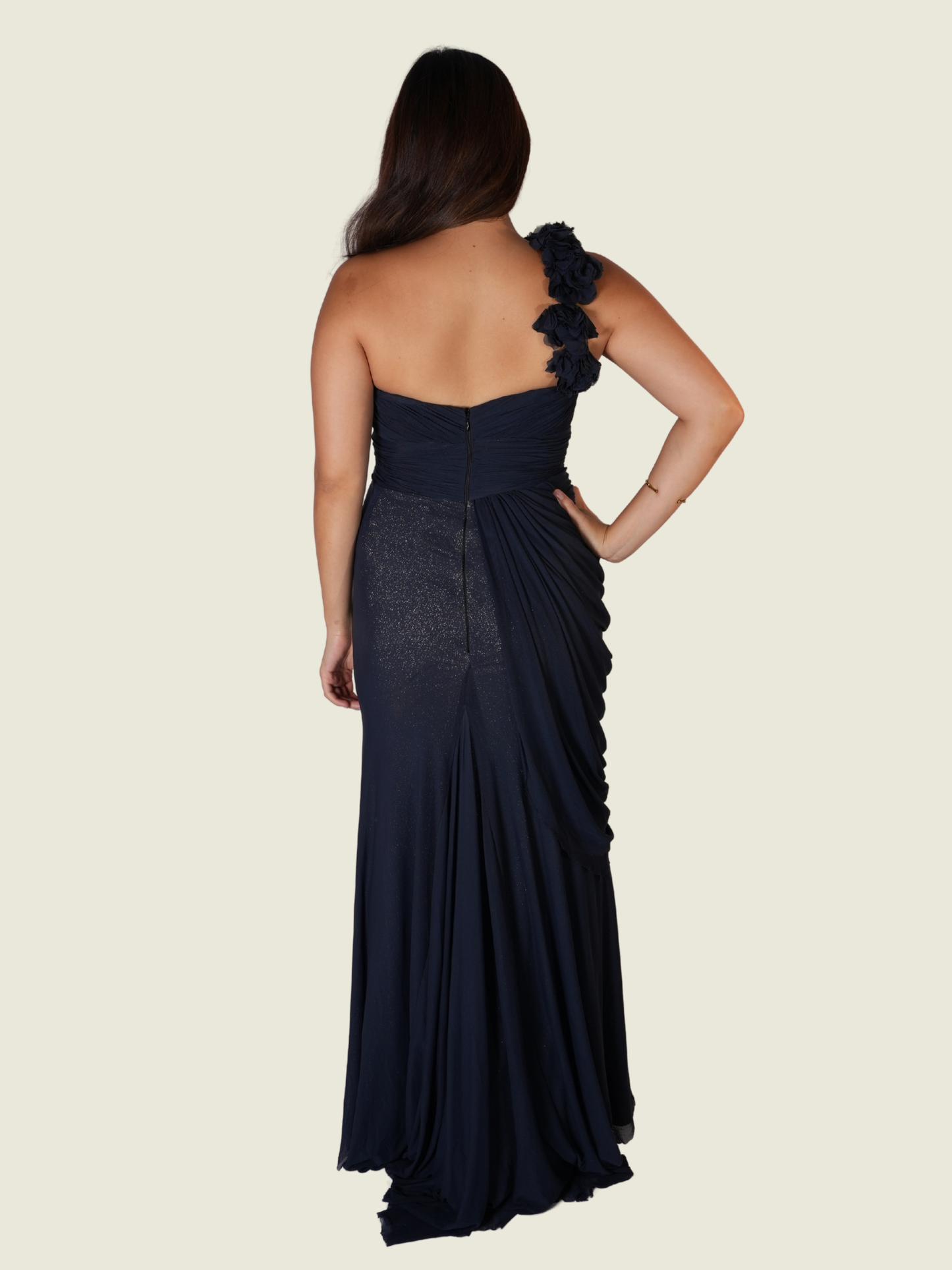 Randy Ortiz S-M asymmetrical navy blue