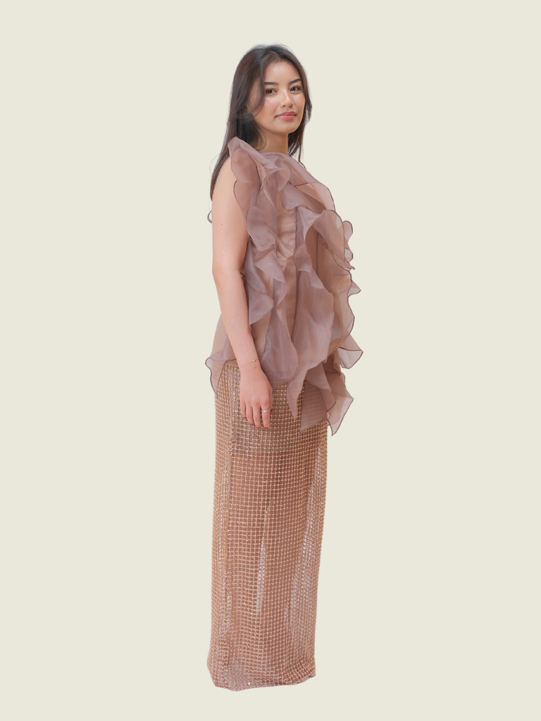 Serene Top and Paley Skirt in Dusty Mauve