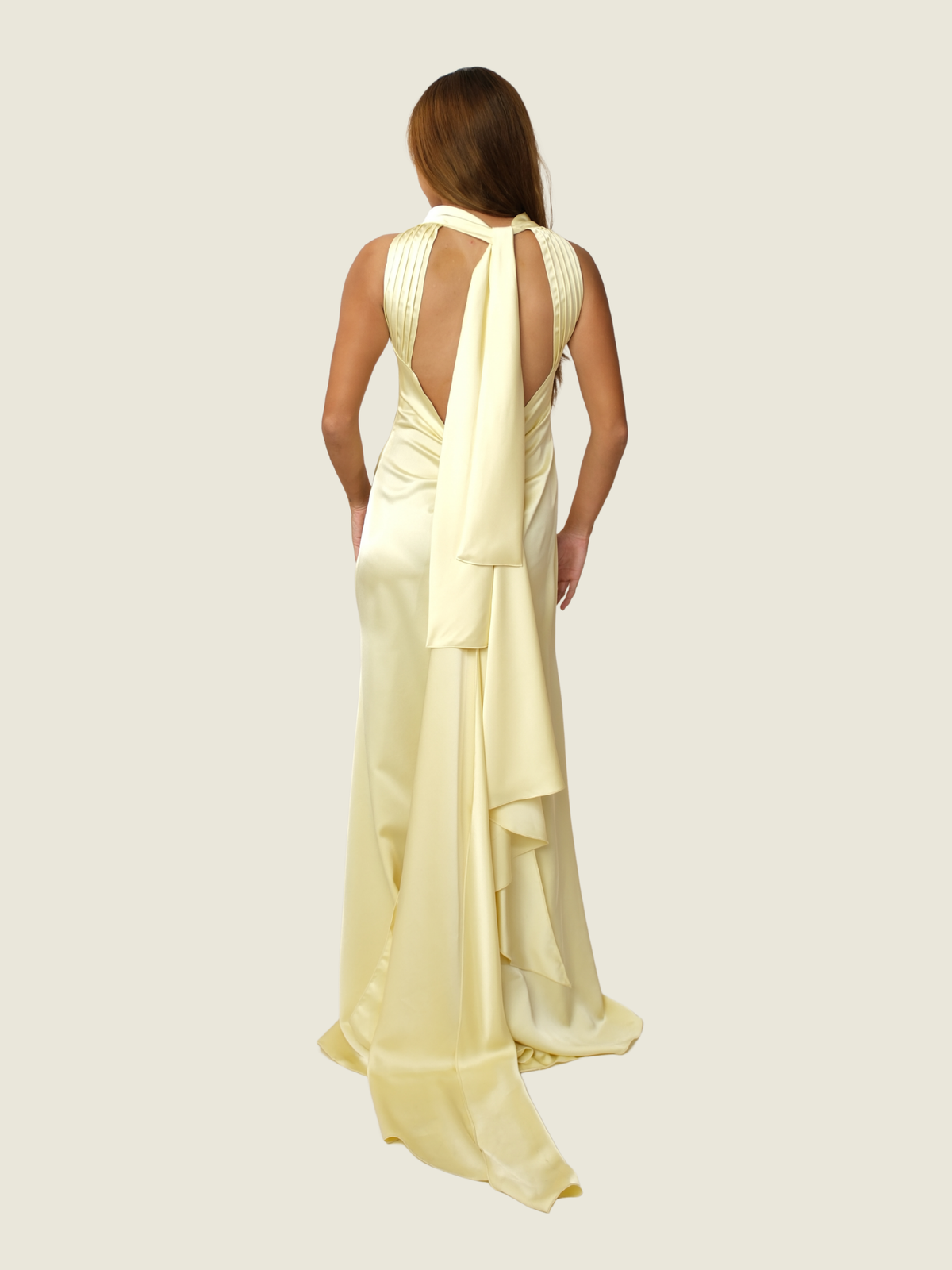 Yellow Halter Maxi Dress