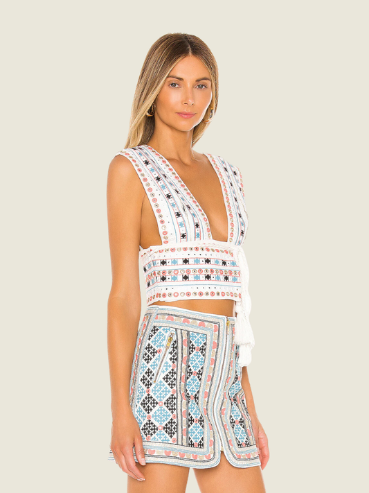 Majorelle Breanna Top and Port Skirt Set