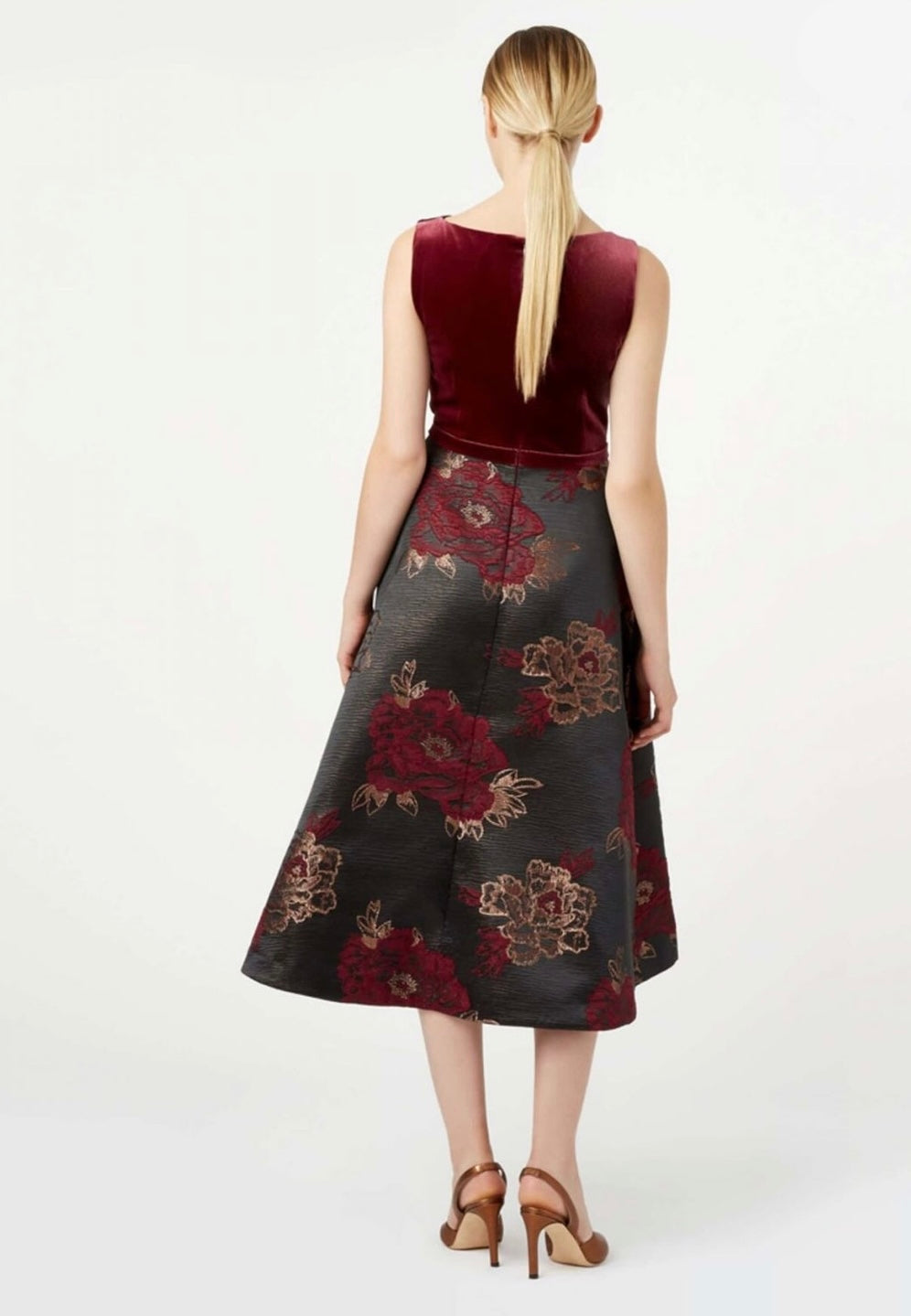 Hobbs London Jacquard A-Line Dress