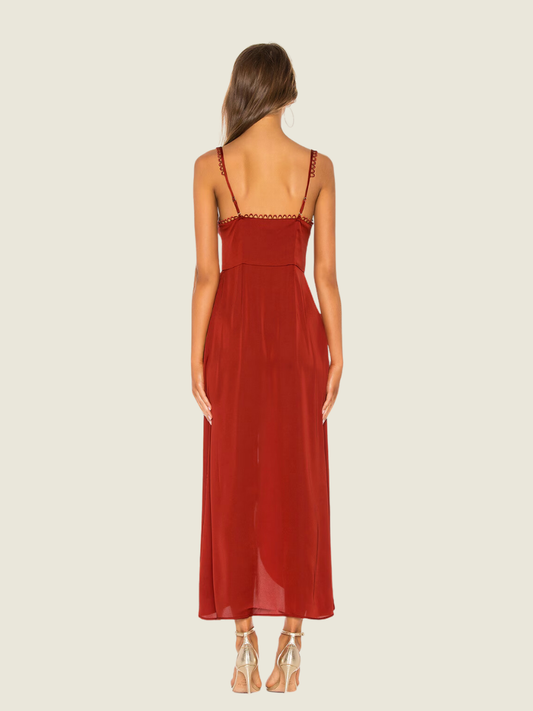 For Love and Lemons Isabella Button Up Maxi Dress