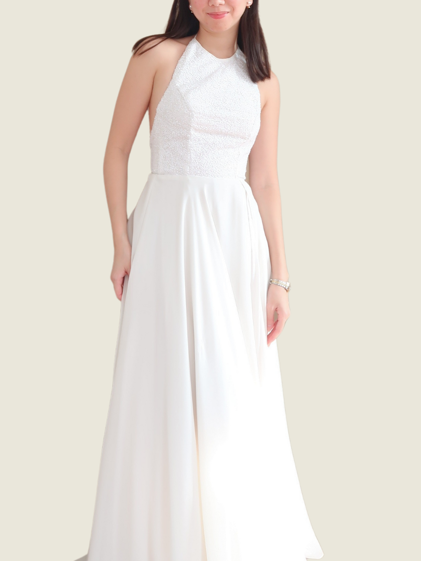 JC Buendia Custom White Gown