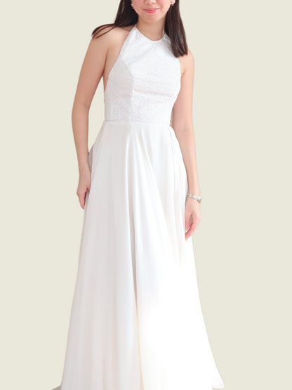 JC Buendia Custom White Gown