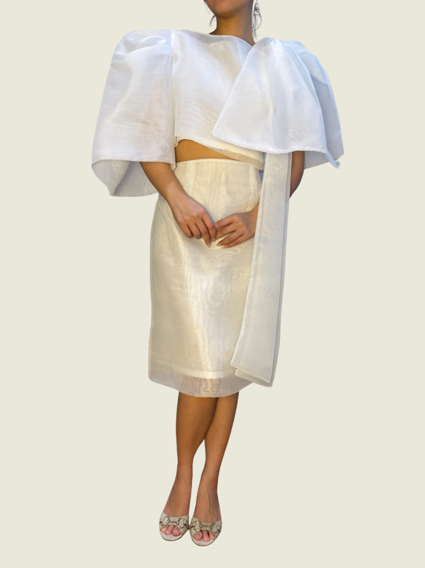 White Filipiniana Set