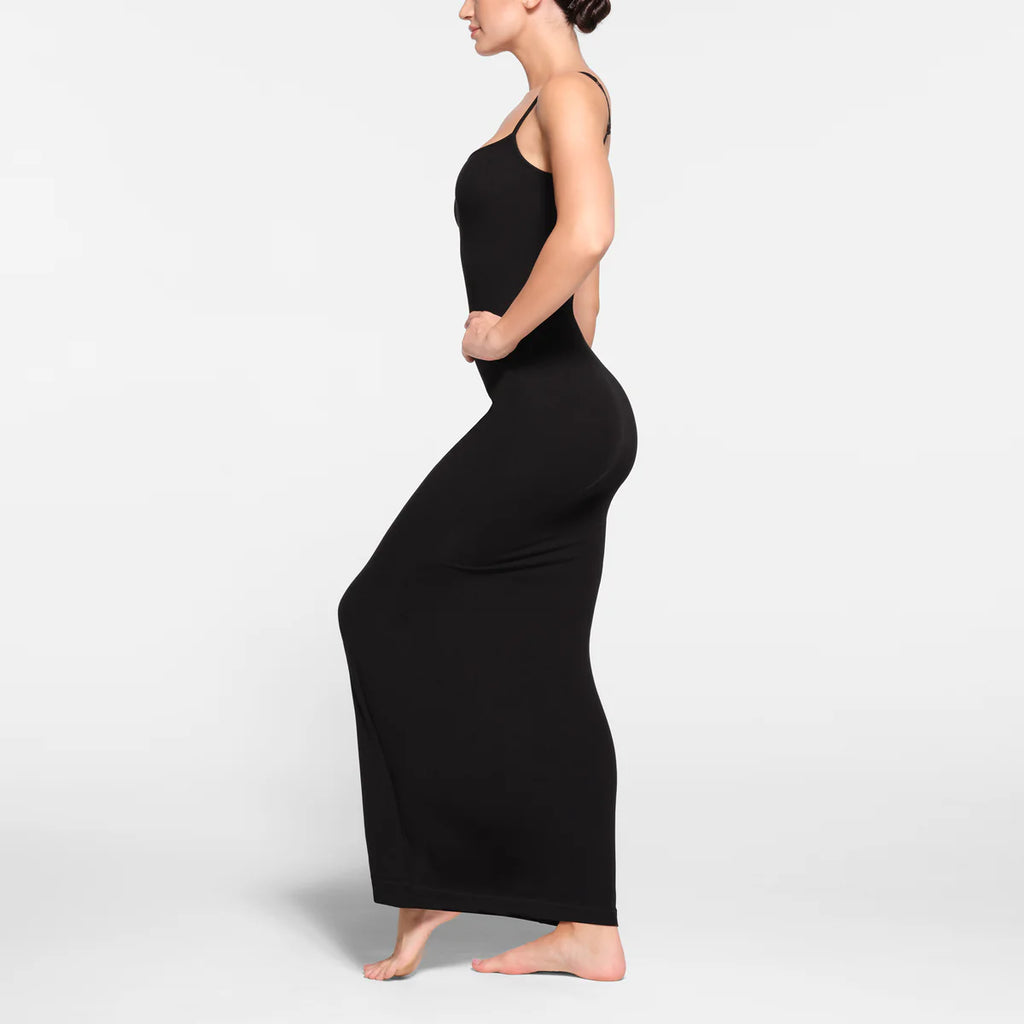 Skims Black Soft Lounge Dress