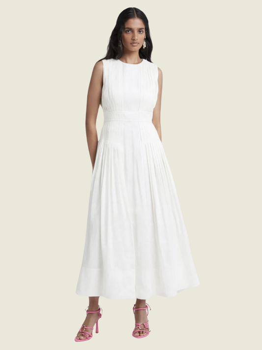 AJE Caliente High Neck Midi Dress