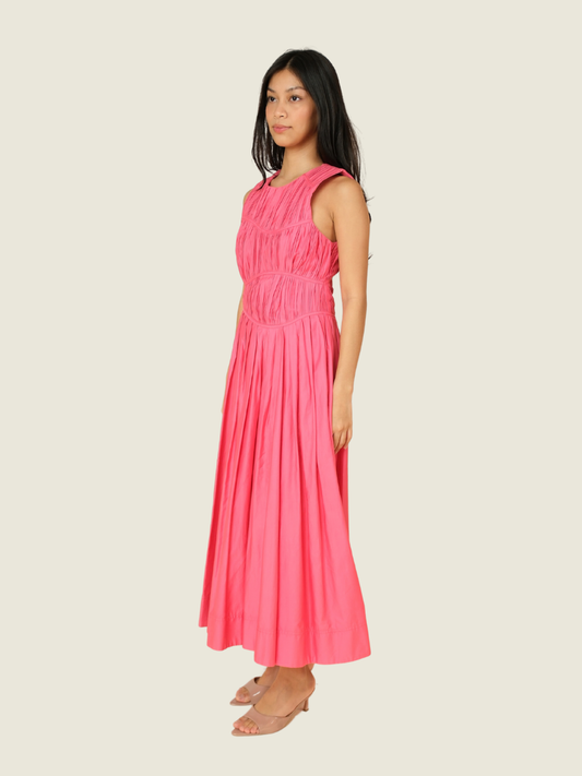 Aje Nya Gathered Midi Dress