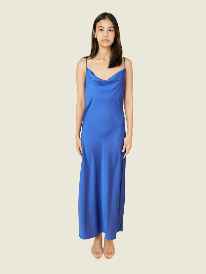 All Saints Blue Midi Dress