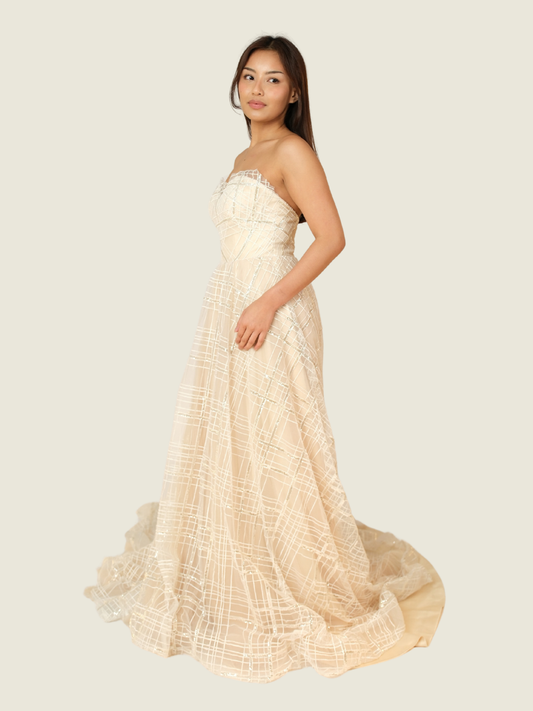 Andrea Tetangco Custom Nude Gown