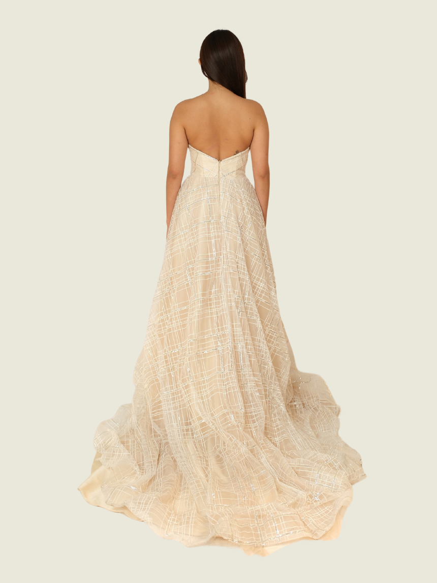 Andrea Tetangco Custom Nude Gown
