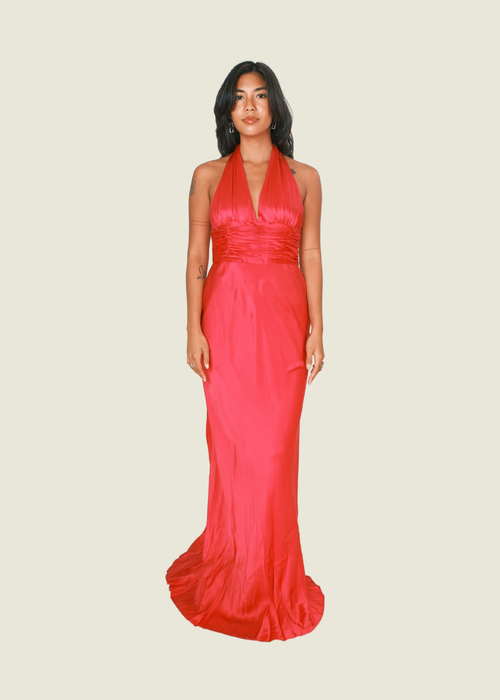 Apell Boutique Pink Halter Gown
