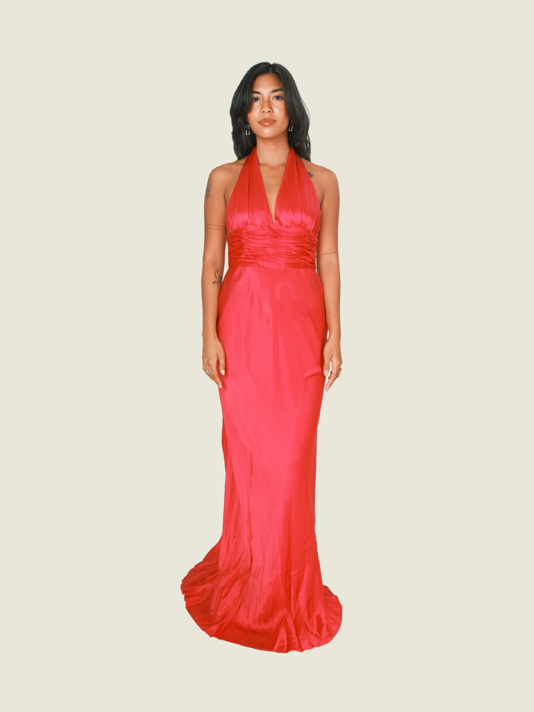 Apell Boutique Pink Halter Gown