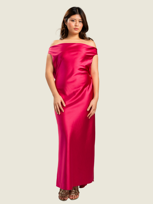 Apogee Llana Backless Pink Maxi Dress