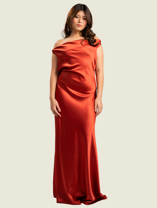 Apogee Llana Backless Red Maxi Dress