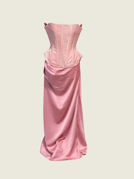 Apogee Pink Corset and Maxi Skirt Coords