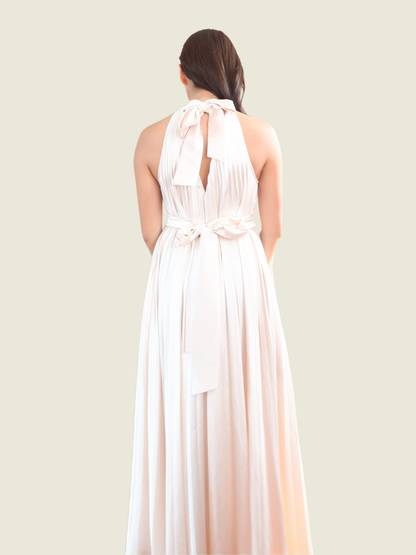 Apogee Pleated Halter Dress