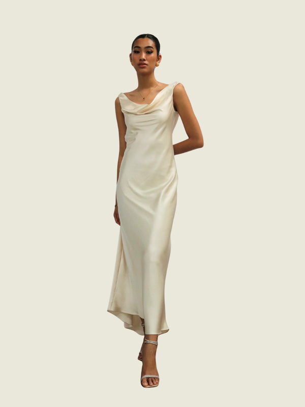 Apogee White Llana Dress Maxi