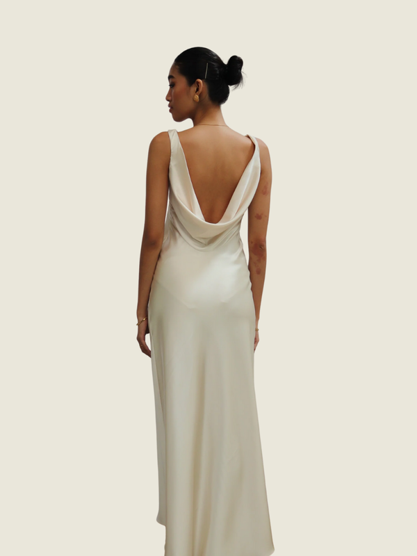 Apogee White Llana Dress Maxi