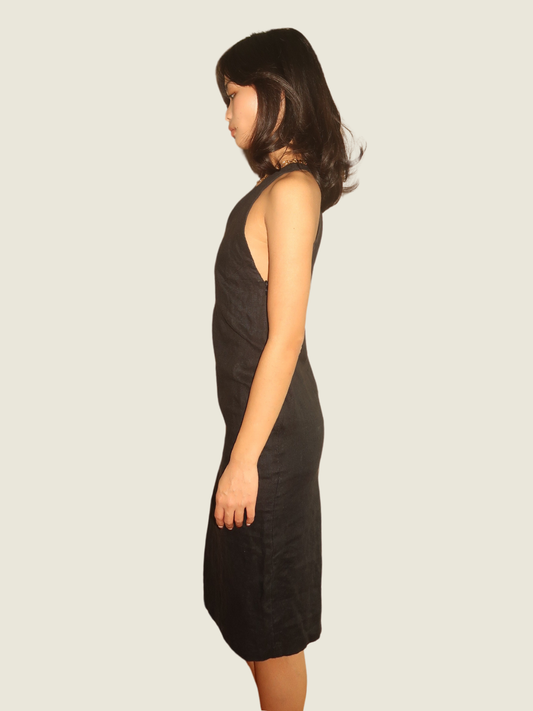 Araw the Line Black Cross Back Dress