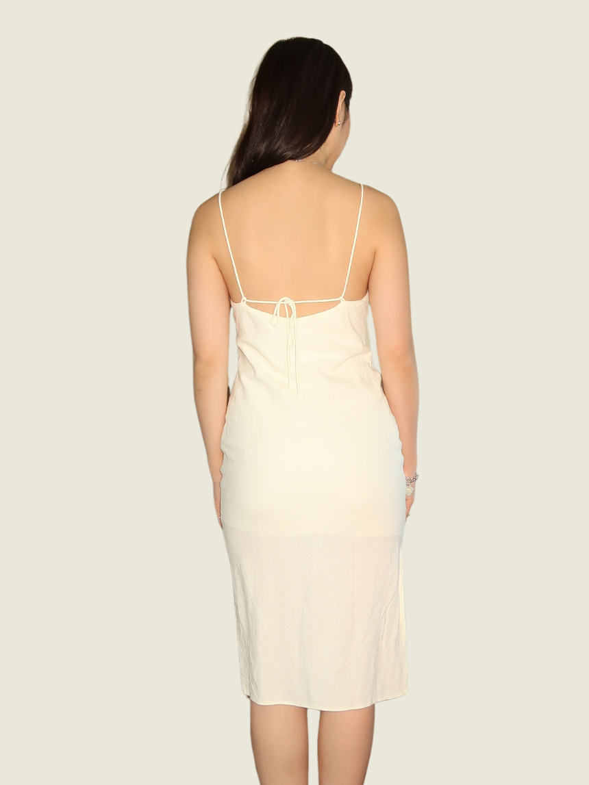 Araw the Line White Linen Dress