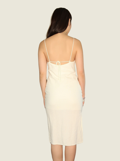 Araw the Line White Linen Dress