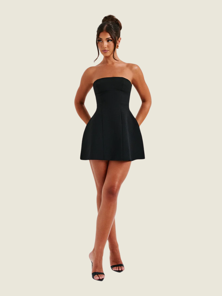 BABYBOO Black Asha Mini Dress – Continuiti