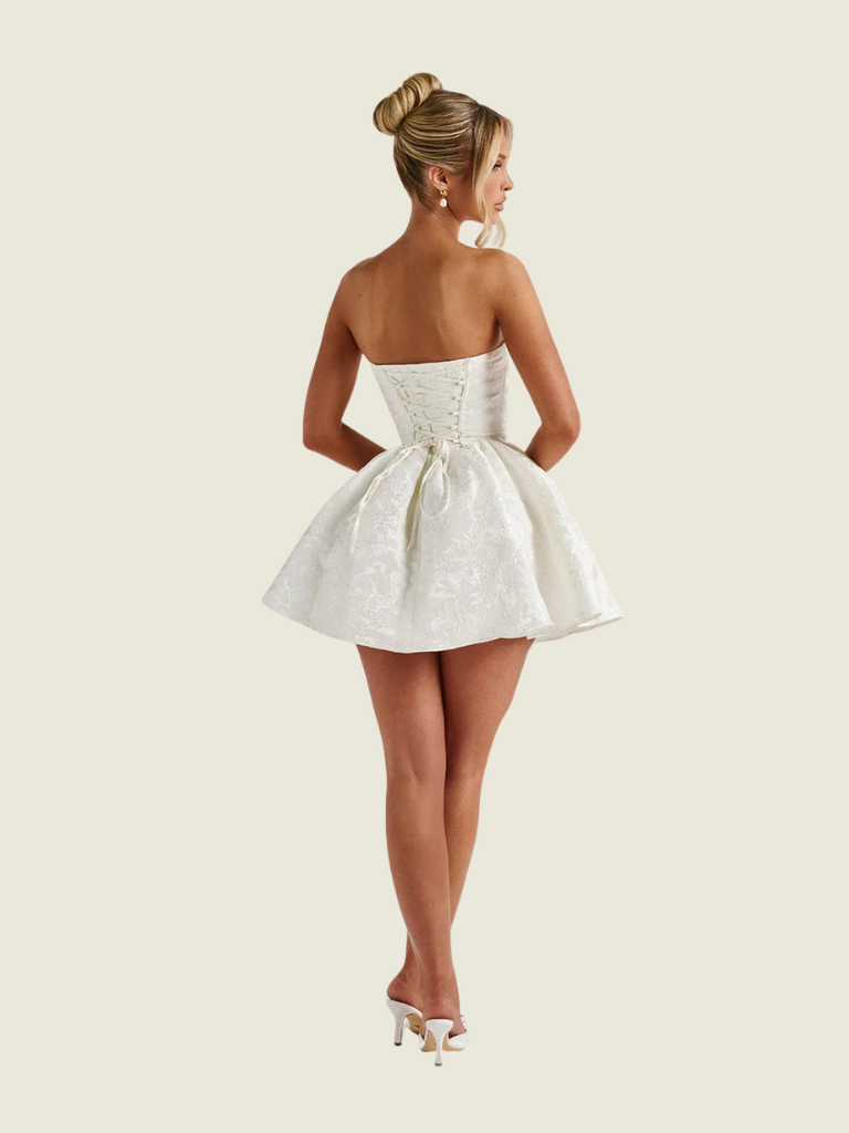 BABYBOO Ivory Salome Mini Dress
