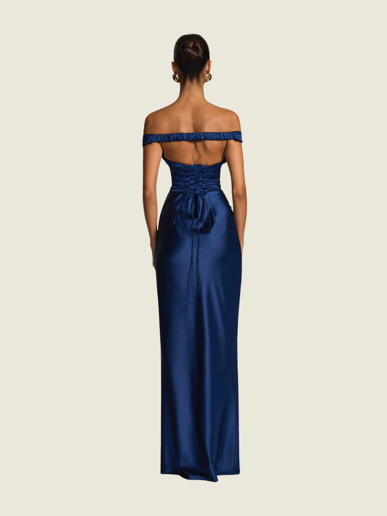 babyboo navy blue dress Maliyah Maxi Dress