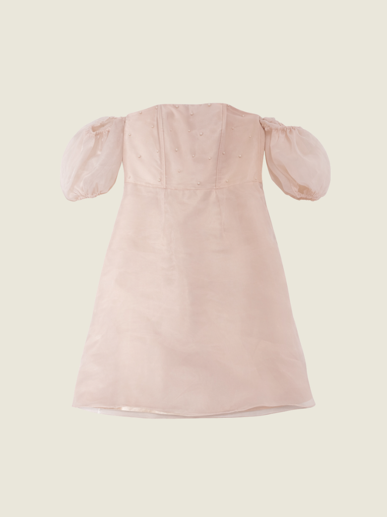 By Latisha Puff Sleeve Midi Dress