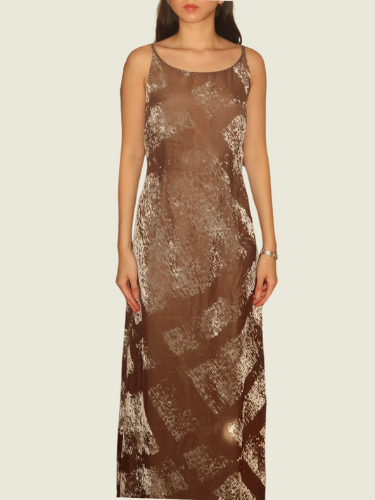 Caroll Paris Brown Dress