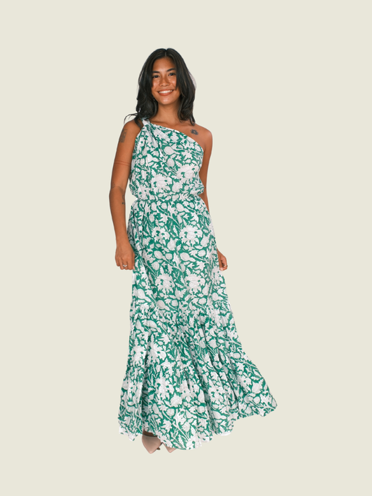 Charina Sarte Green Maxi Dress