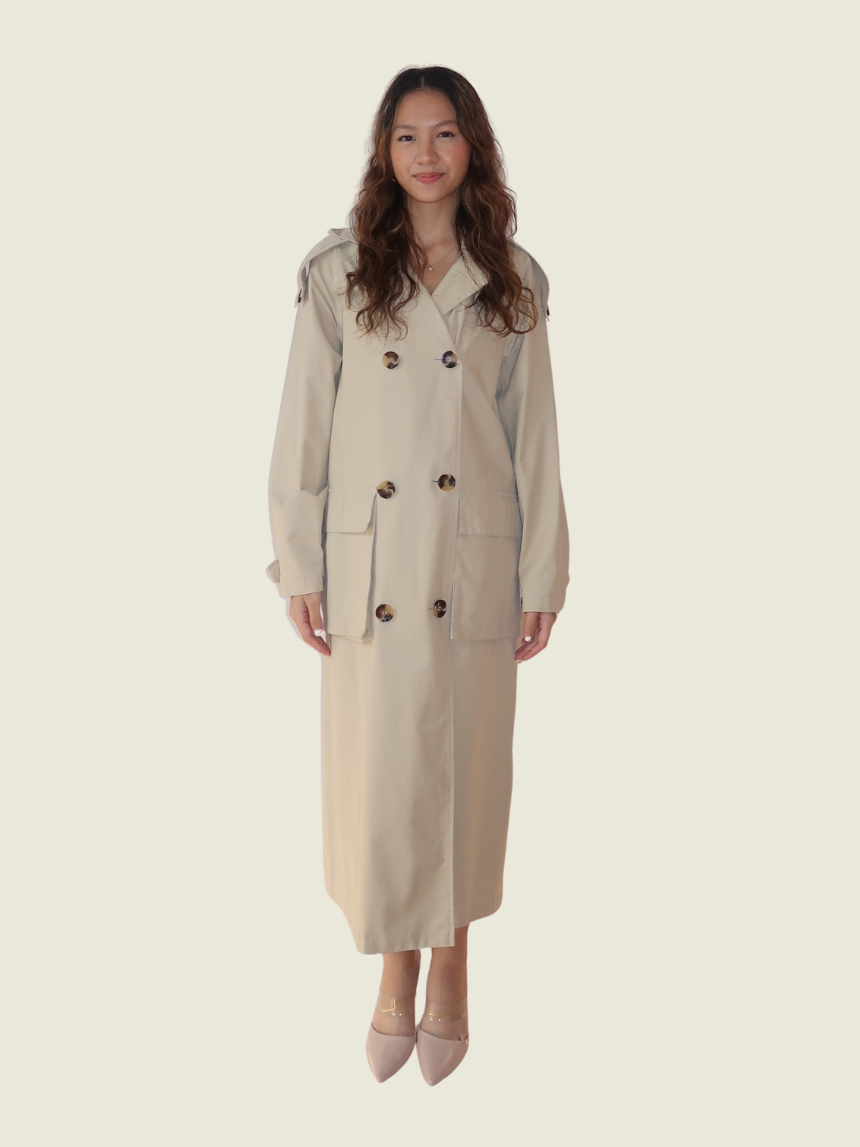 DKNY Light Brown Trench Coat