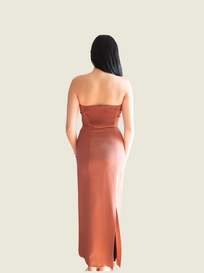 Zara Brown Tube Dress