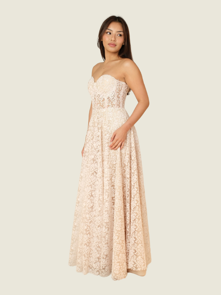 Debbie Co Pink Lace Dress