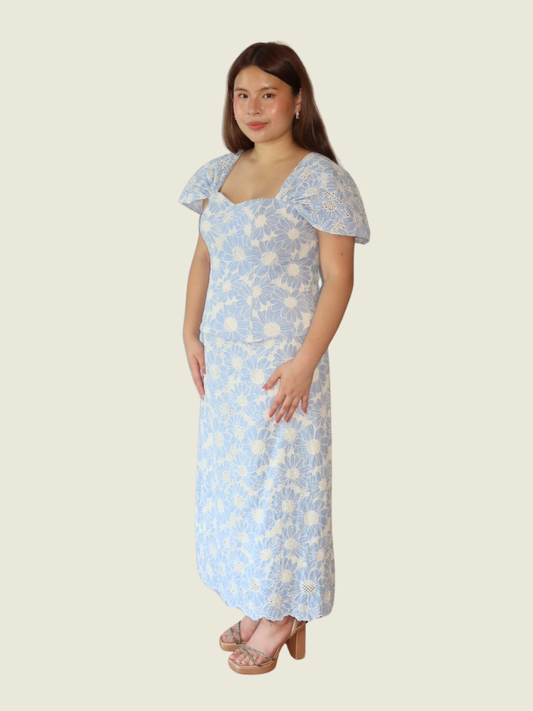 Debbie Co Custom Blue Floral Set