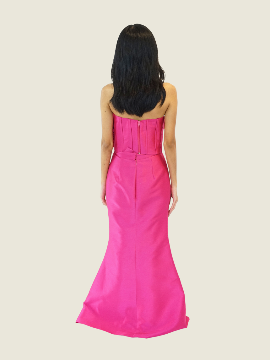 Debbie Co Custom Fuchsia 2 Piece Gown