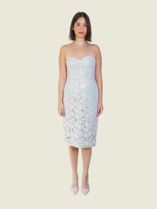 Debbie Co Custom Lace Floral Midi