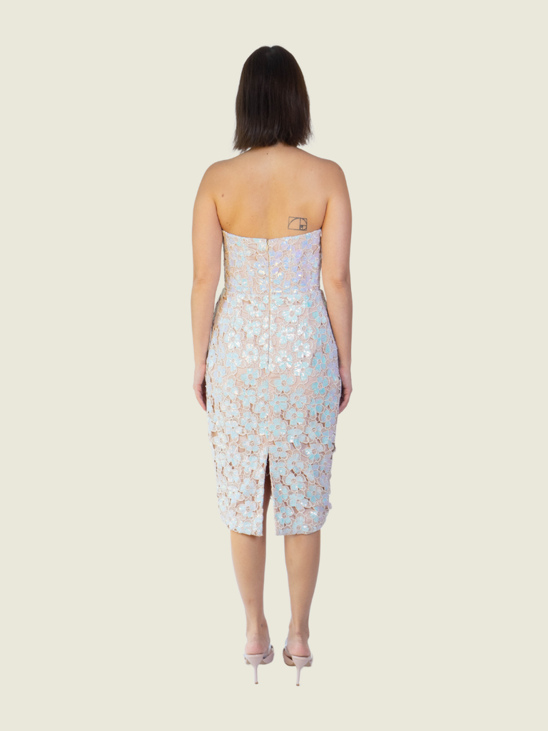 Debbie Co Custom Lace Floral Midi